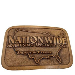 Nationwide Belt Buckle Advertising Specialty Company Arlington Texas Vintage Ad